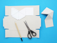 cardboard art geometric wall art 01