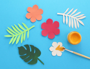 wall art ideas decorative tropical wreath 03