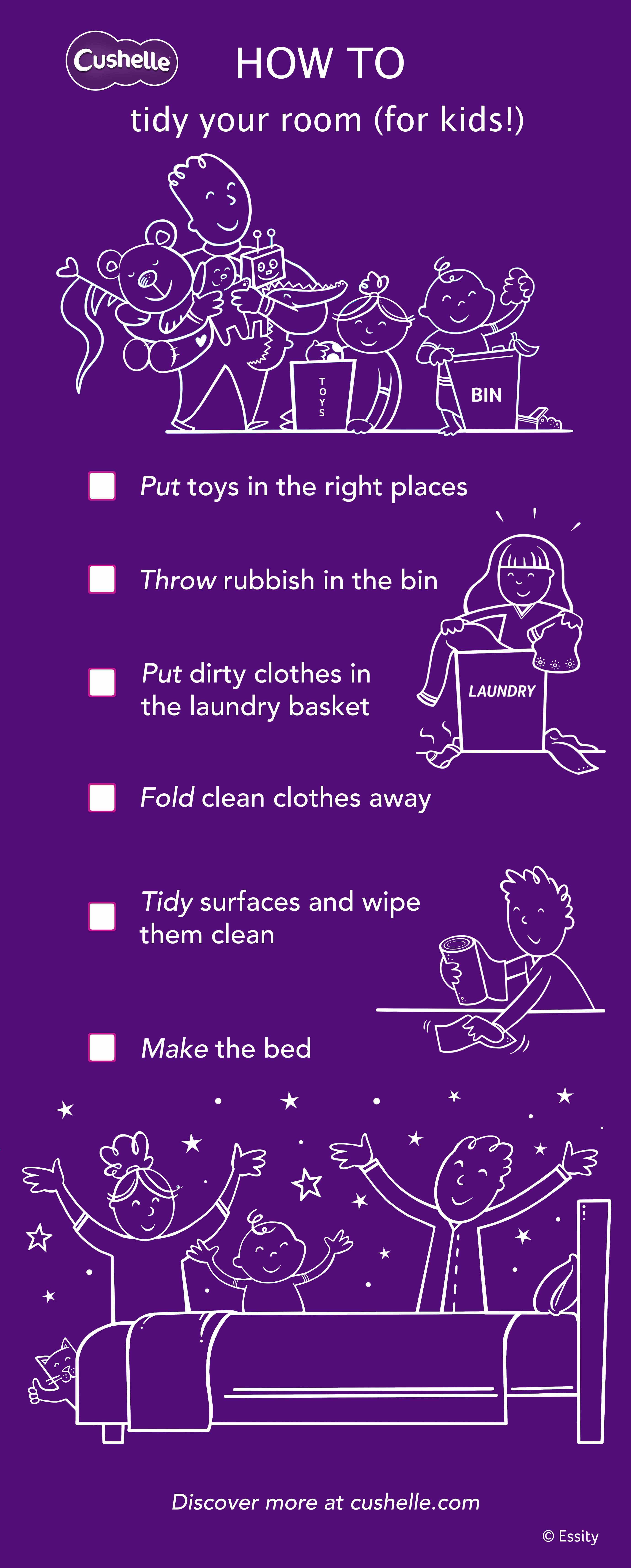 How to Tidy Your Room – Without Getting Bored! - Cushelle