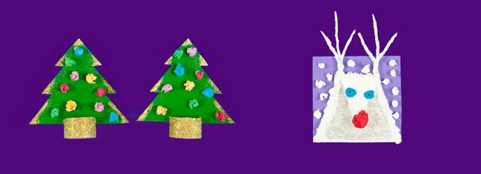 2 beautiful DIY christmas card ideas for kids