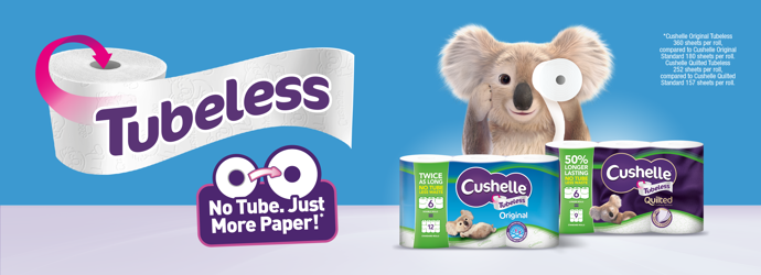 Cushelle Tubeless Toilet Paper