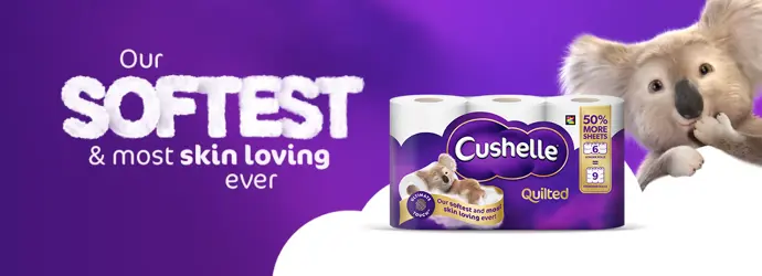 Cushelle Quilted Toilet Paper: Now with Ultimate TouchTM
