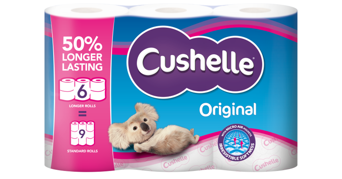 New Cushelle Longer Lasting Toilet Rolls Cushelle